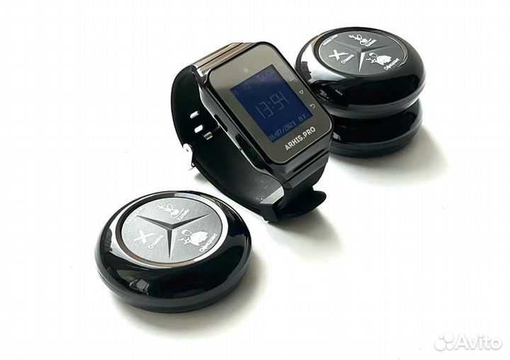 Кнопка вызова персонала/официанта/кальян и часы