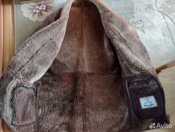 Мужская дублёнка из натуральной кожи