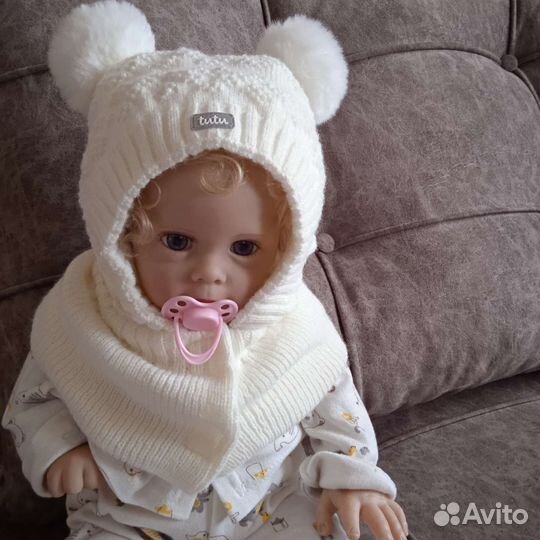 Шапка шлем для девочки