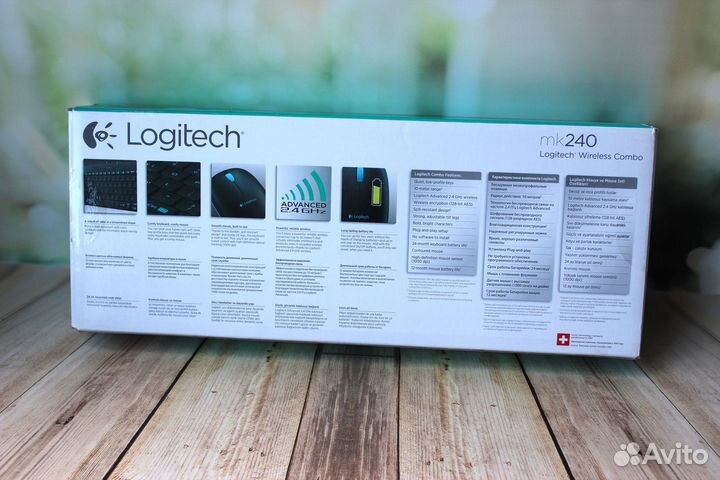 Беспроводная клавиатура и мышь Logitech mk240