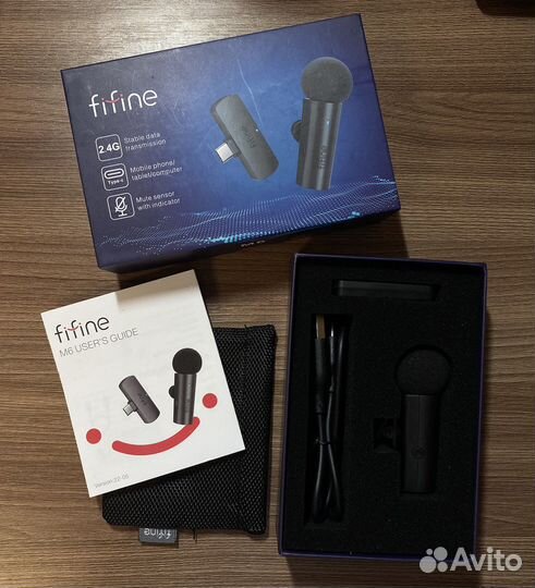 Микрофон петличный Fifine M6 Wireless