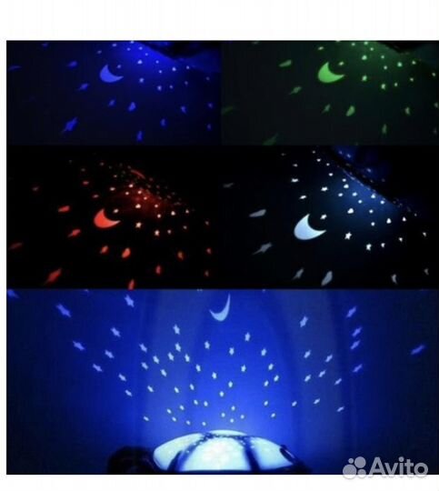 Ночник проектор «Звездная черепашка»