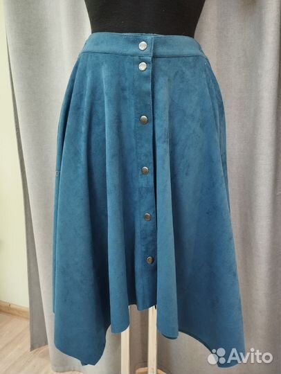 Юбка замшевая S-M