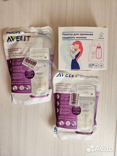 Пакеты для хранения грудного молока 60 штук