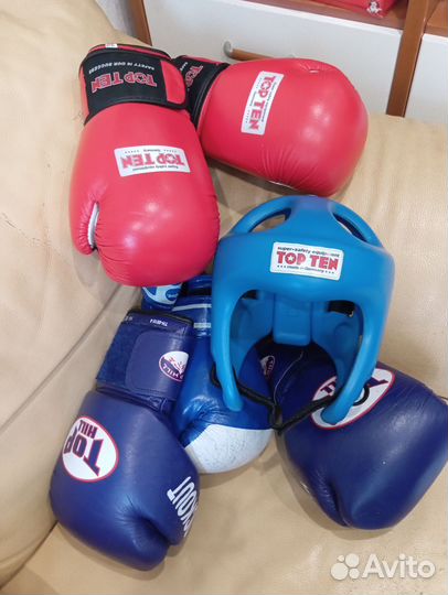 Перчатки Top Ten 10oz (новые,оригинал)
