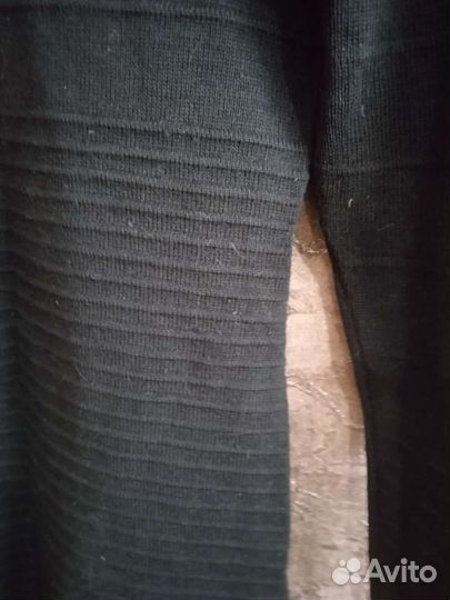 Маленькое черное платье трикотаж 48