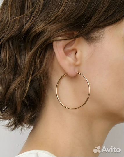 Тренд Серьги - кольца в ассортименте разные