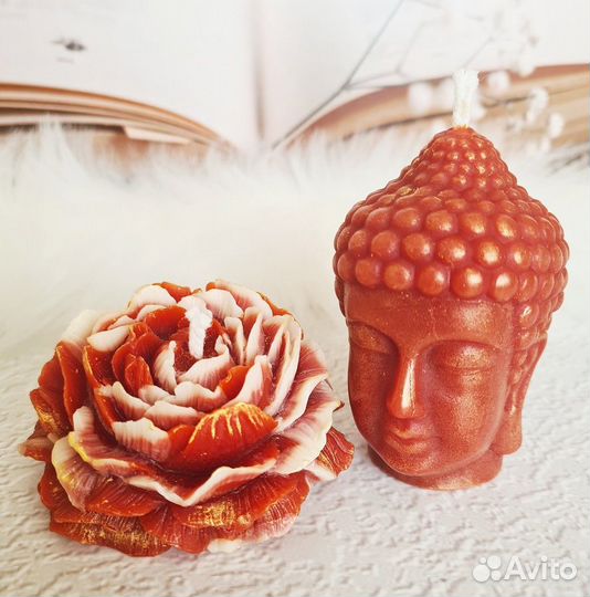 Набор свечей Будда+лотос