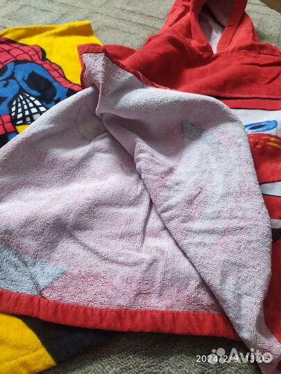 Махровые детские полотенца пончо