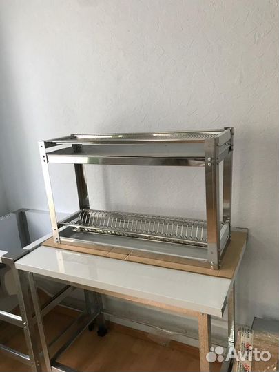 Стеллаж для сушки тарелок и стаканов сетки нерж