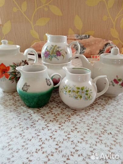 Заварочные чайники и сливочники Дулево