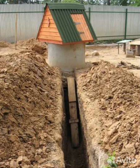 Ж/Б кольца,Копка колодцев,канализации,траншеи