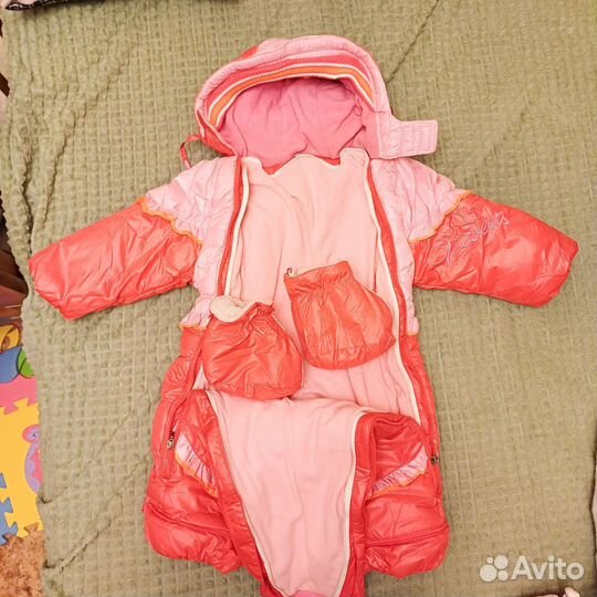 Комбинезон-трансформер на овчине 68-80-86