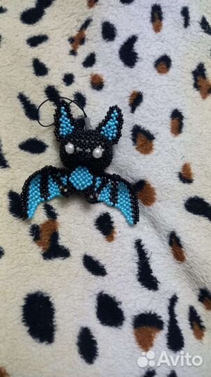 Амигуруми из бисера летучая мышь