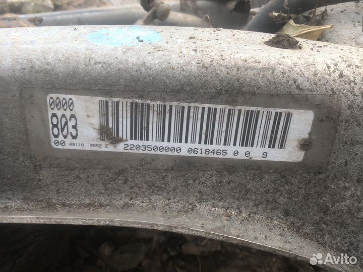 Задняя балка w220
