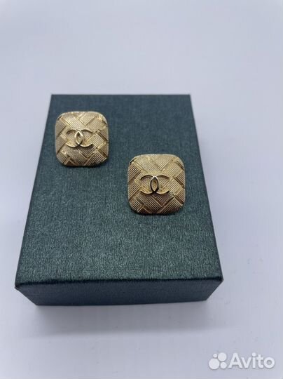 Серьги chanel винтаж / серьги шанель