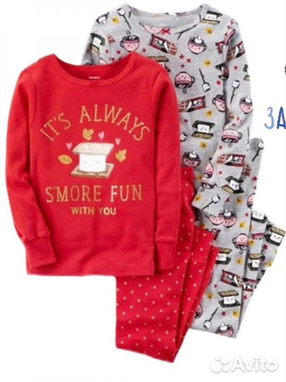 Пижамки для девочки Carter’s 18м