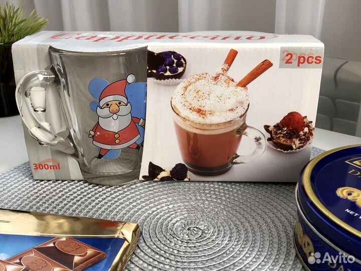 Кружки 2 шт. Новый набор. Стекло 0,3 л