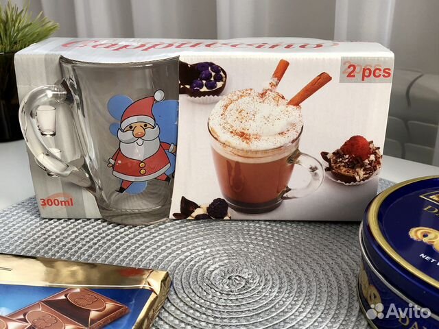 Кружки 2 шт. Новый набор. Стекло 0,3 л