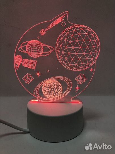 Светильник-ночник 3Д