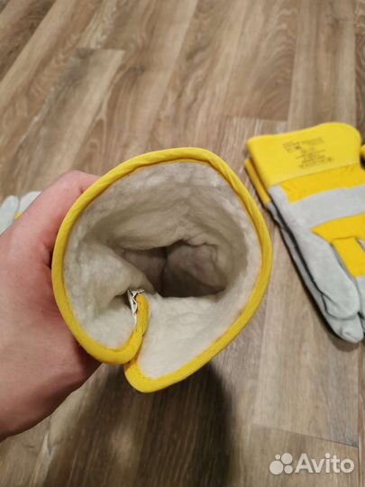 Рабочие зимние перчатки с искуственным мехом