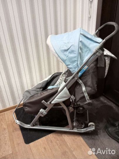 Детские санки коляска бу
