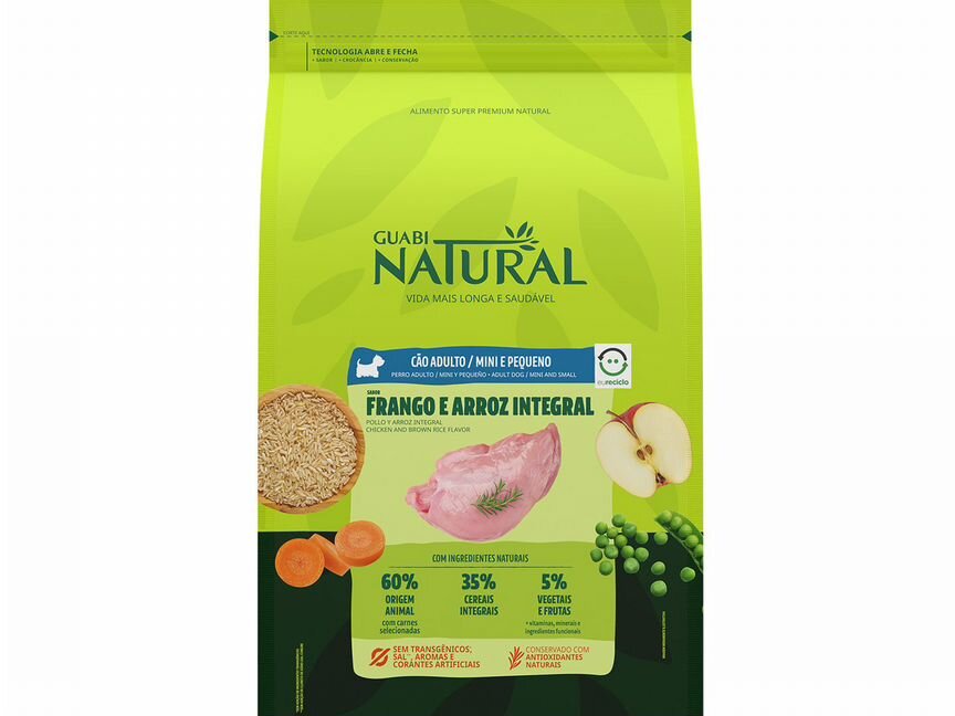 Guabi Natural сухой корм для взрослых собак мелких