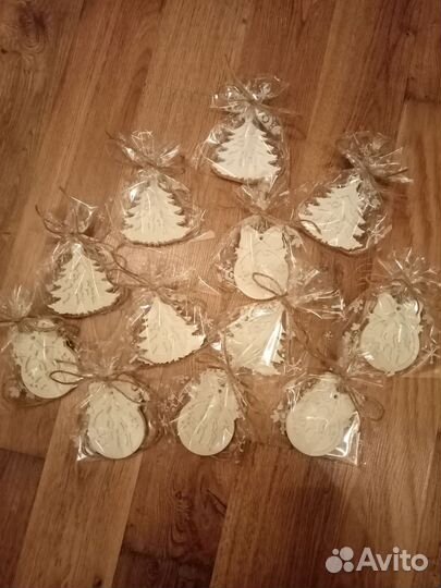 Гипсовые новогодние фигурки для раскрашивания