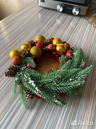 Новогодние украшения свечи