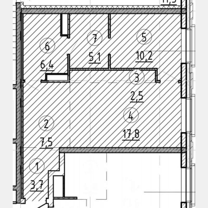 1-к. квартира, 53,3 м², 9/29 эт.