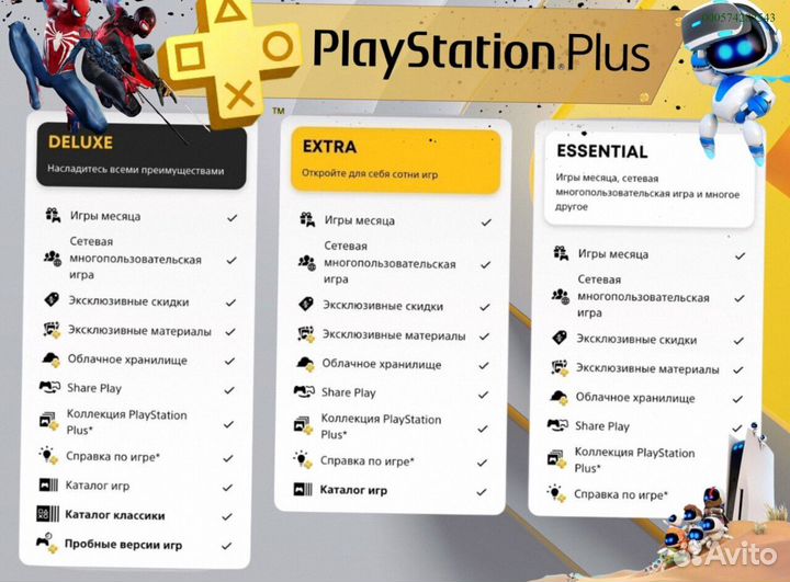 Подписка ps plus турция delux на ps5 ps4 (Арт.78046)