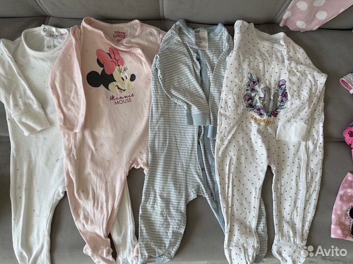 Фирменные вещи пакетом для девочек 74-80 9-12 мес