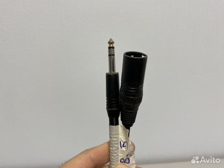 Кабель провод Jack 6.3 на XLR папа 8,5 метров