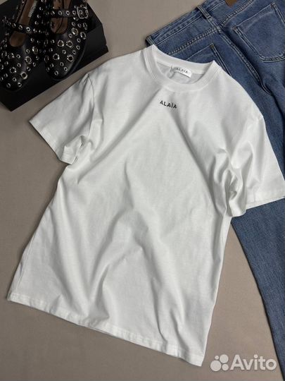 Alaia футболка белая premium