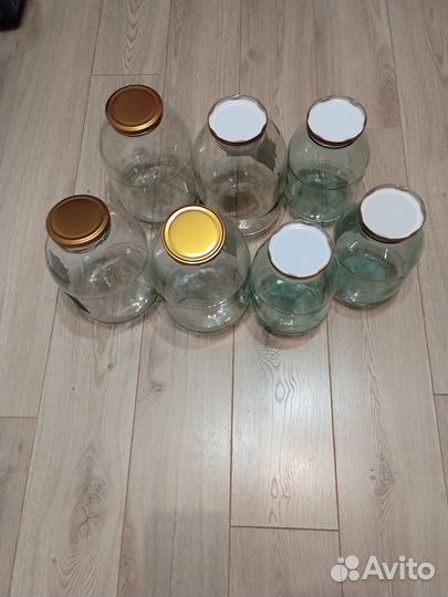 Стеклянная банка 05,1л,2л,3л