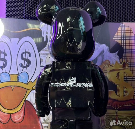 Мишка bearbrick 70 см корона