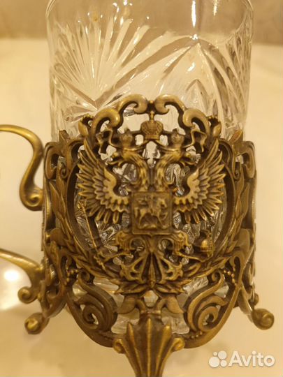 Подстаканник со стаканом