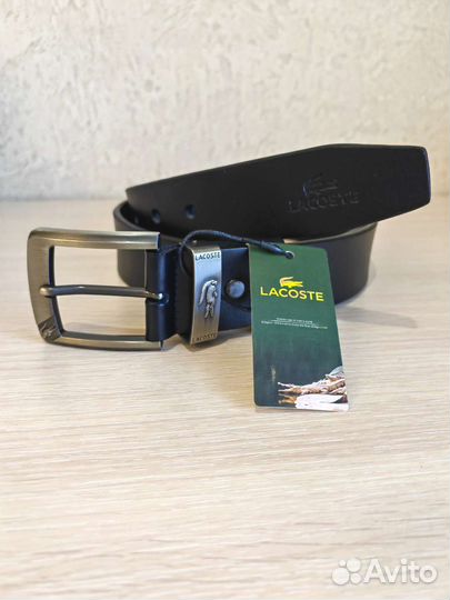 Мужской кожаный ремень Lacoste