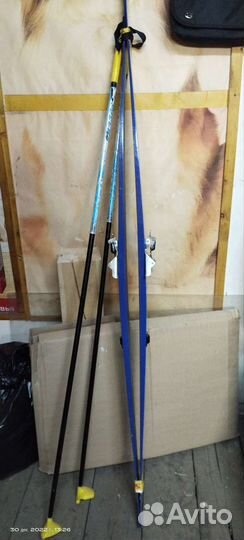 Лыжи беговые 180см с палками