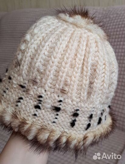 Шапка норковая женская