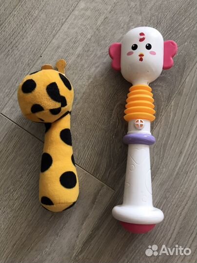 Игрушки погремушки грызунки