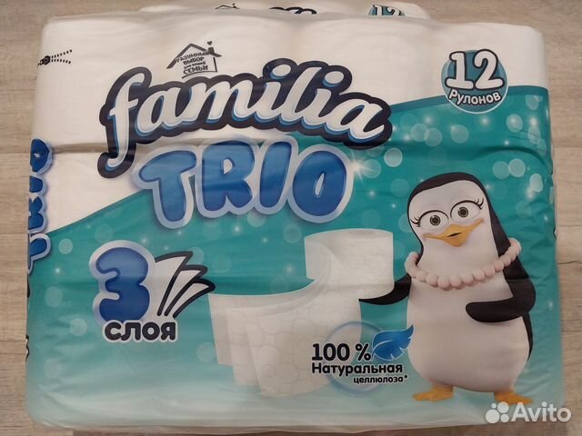 Туалетная бумага Familia 3 слоя 12шт