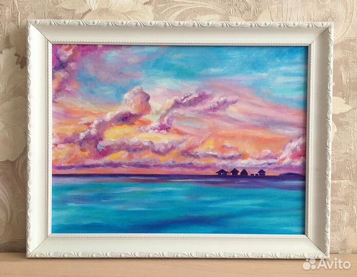 Картина маслом «Мальдивы»