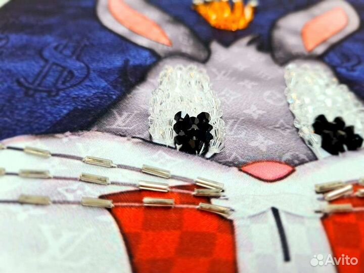 Нашивка на одежду Заяц с короной