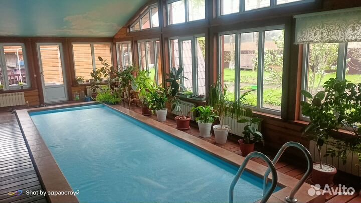 Русская баня на дровах с бассейном