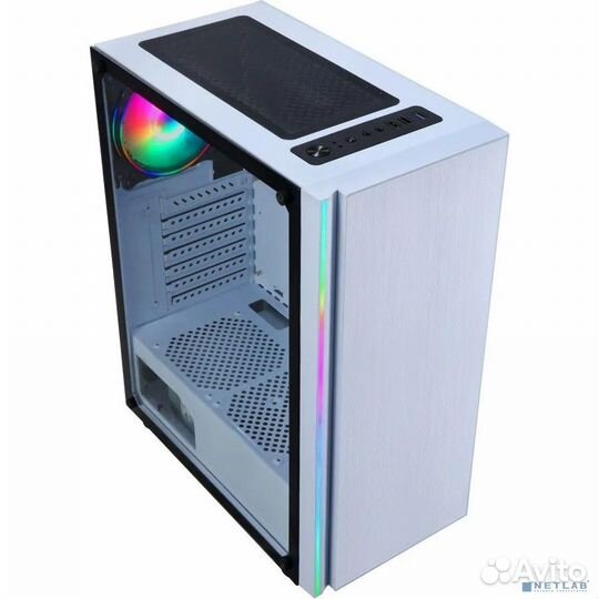 Корпус Formula CL-3302W RGB белый, Midi-Tower, без