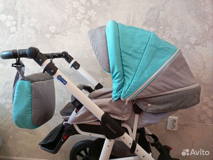 Детская коляска 3 в 1 adamex