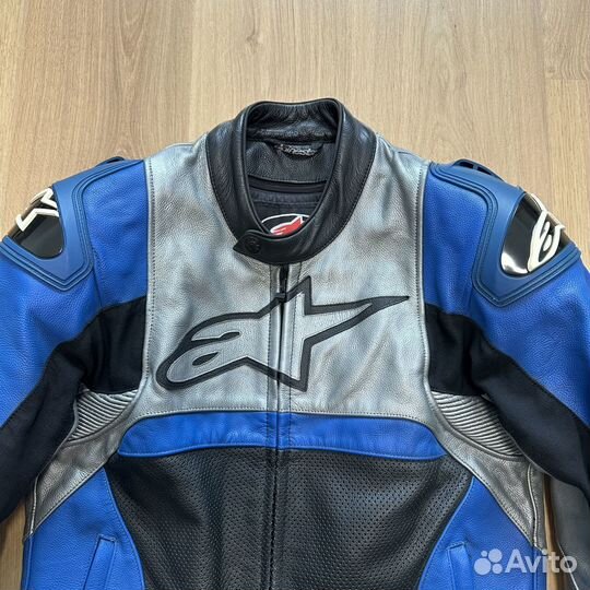 Мотокуртка кожаная Alpinestars, размер 46-48