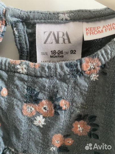 Платье Zara 92р