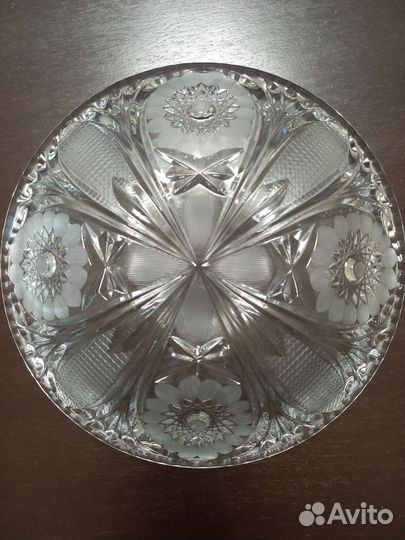 Большие хрустальные вазы Чехословакия, СССР